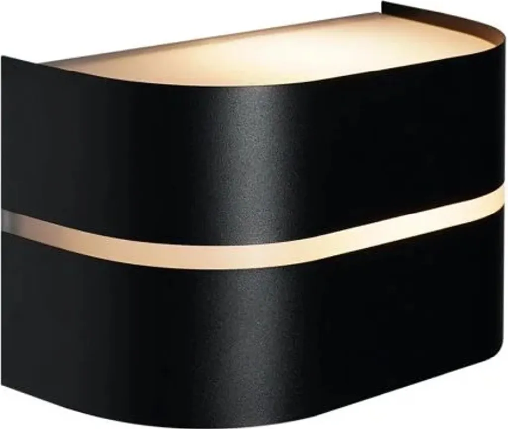 Applique Étanche IP44 Sibelis Nordlux E27 Noir - Format Compact 120mm