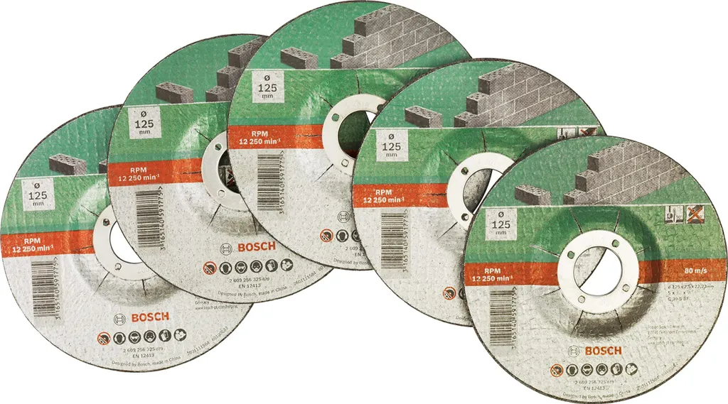 Miglior Set 5 Dischi Taglio Pietra Bosch 125mm | Cod. 2609256335