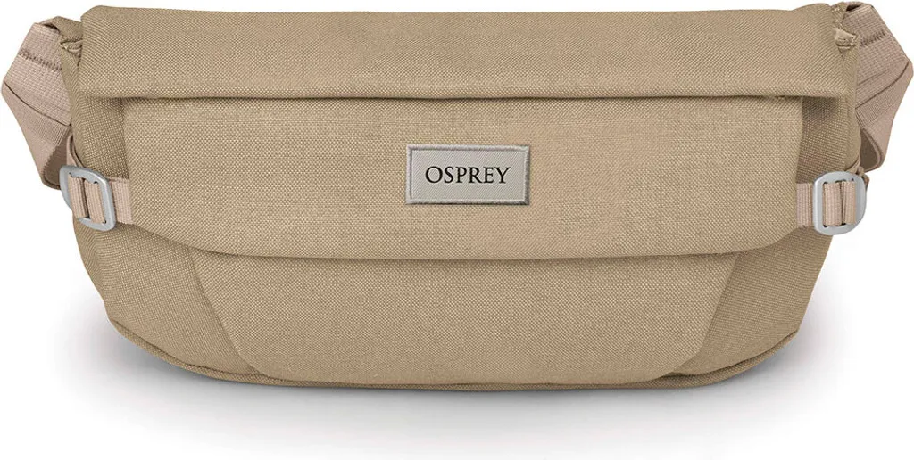Sac banane 1L Osprey Arcane Marron en tissus recyclés avec poche zippée