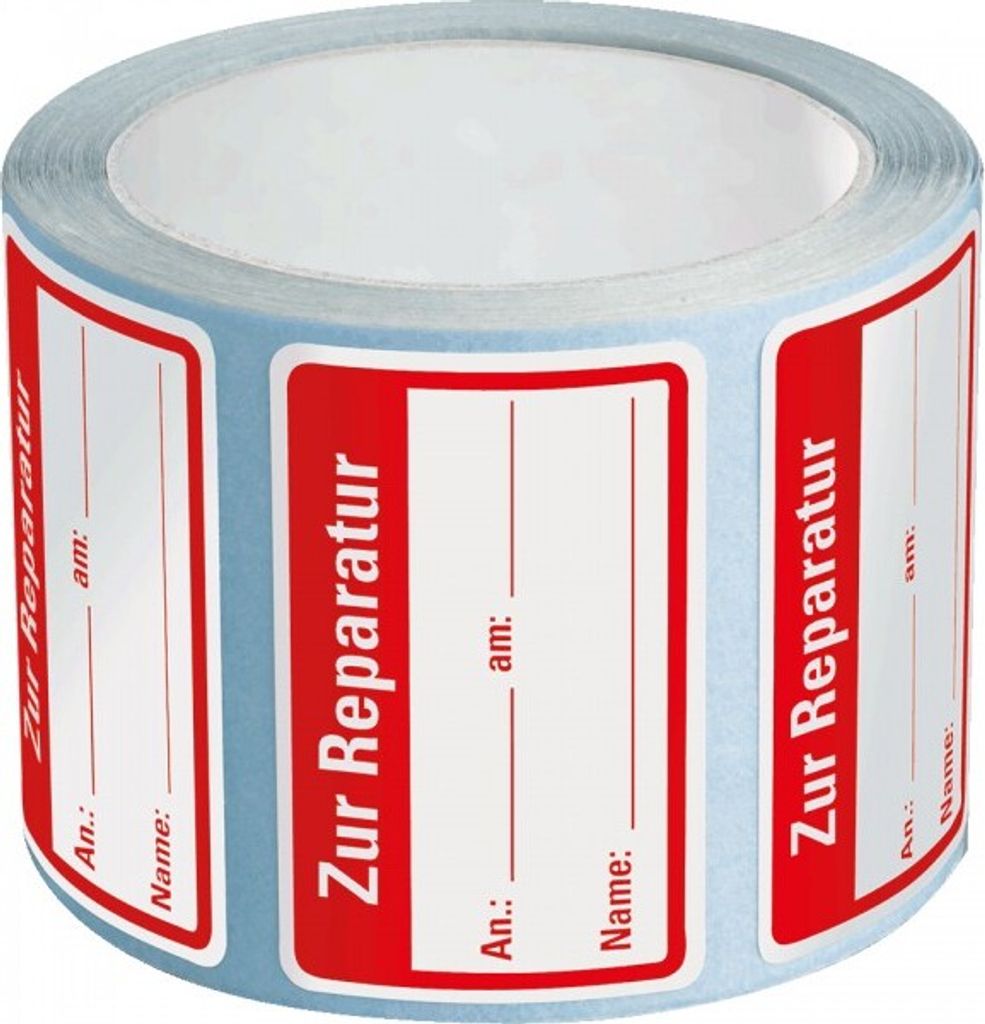 Dreifke Aufkleber I Qualitätsaufkleber Zur Reparatur, Haftpapier, ablösbar, ...
