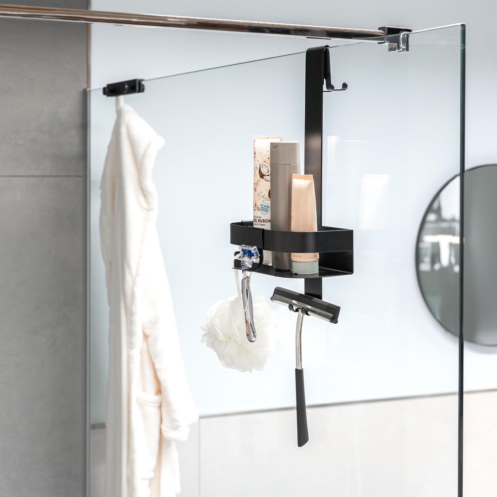 1 Pezzo Ripiano Da Bagno Per Doccia Per Testa Doccia, Cesto Per Shampoo E Sapone Per Doccia, Mensola Da Doccia Senza Fori Per Il Montaggio A Parete | SHEIN ALIA