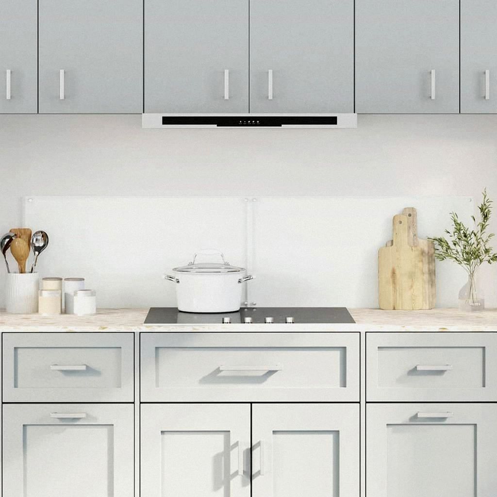 Küchenrückwände 2 Stück Transparent 80x60 cm Hartglas, Rückwand für die Küche, Spritzschutz