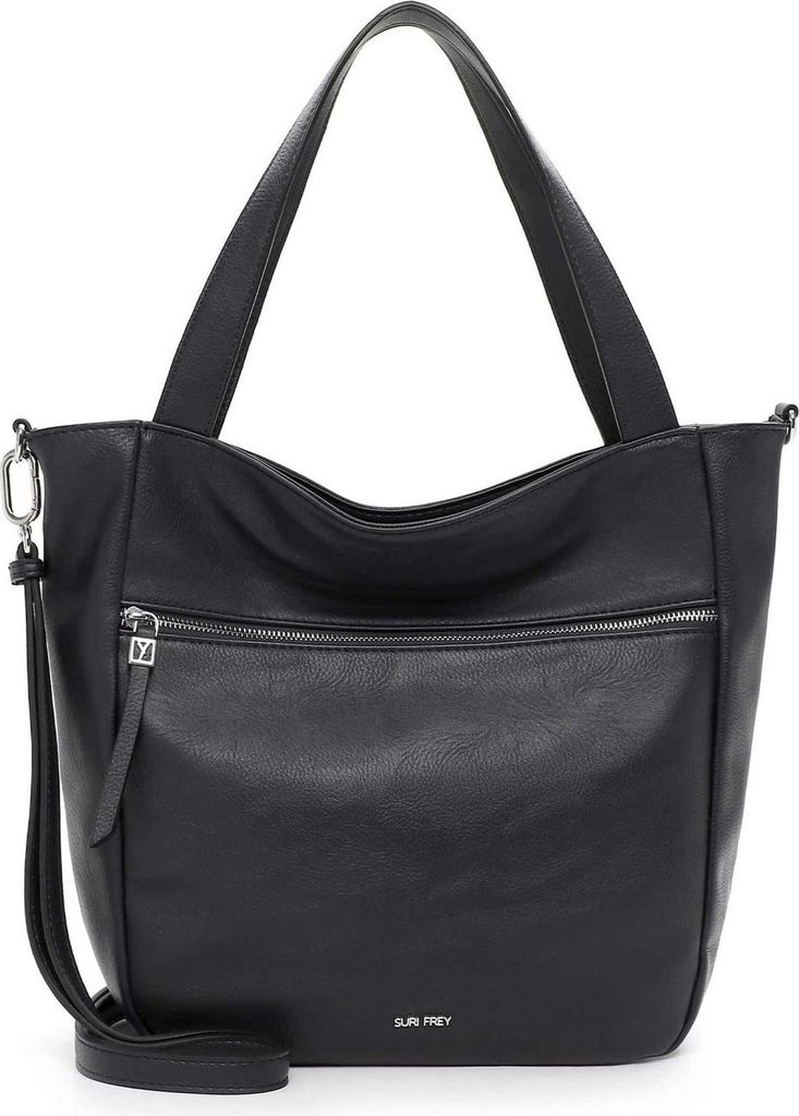 SURI FREY Schultertasche Umhängetasche Abbey City Shopper Blue dunkelblau