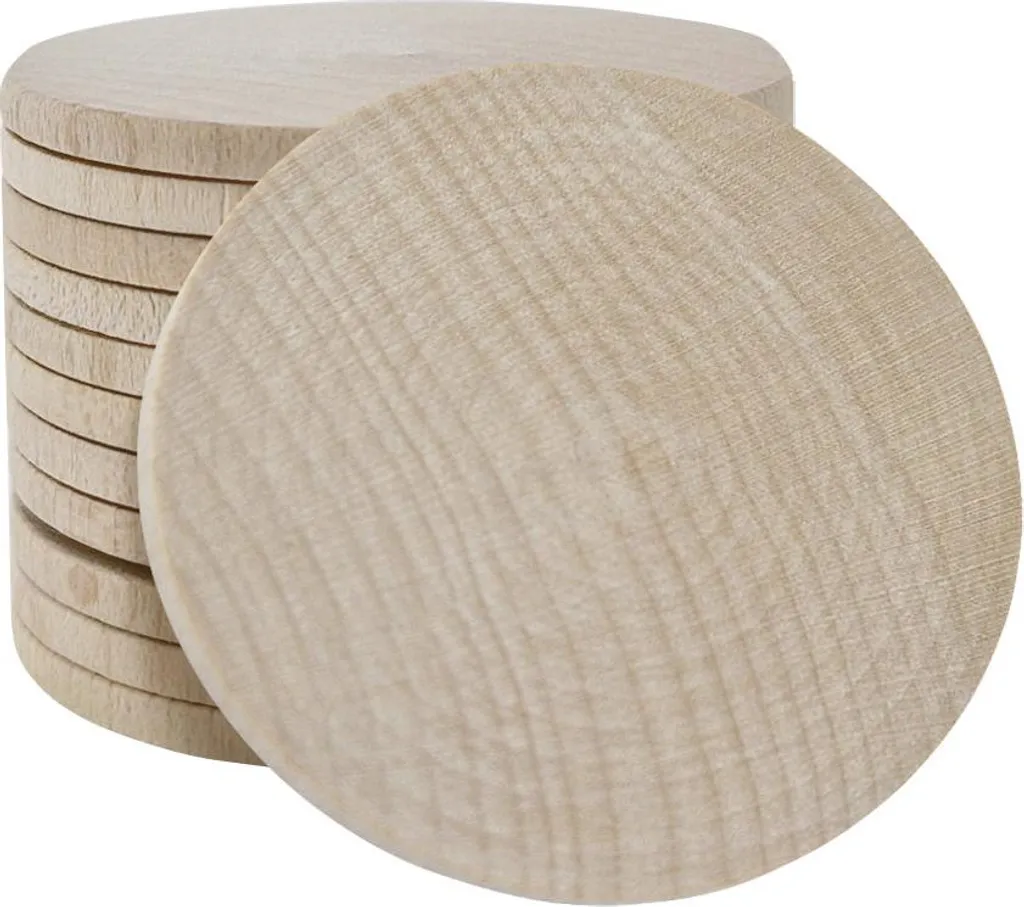 Grands jetons en bois buvette Ø50 mm écologiques CombiCraft pack de 100