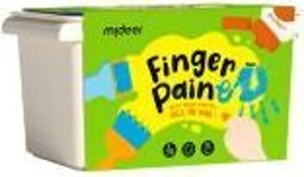 Peinture au Doigt Enfant MiDeer : Grand Coffret Créatif et Lavable 12 Tubes