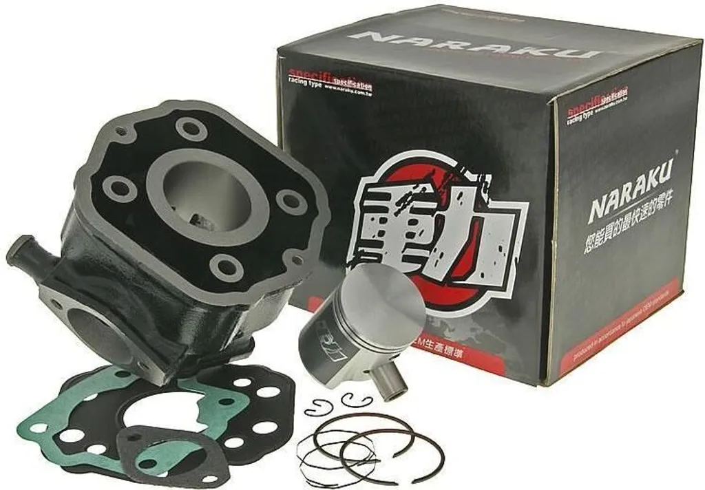 Kit haut moteur Naraku 50cc fonte robuste pour Derbi EBE EBS NK101.33