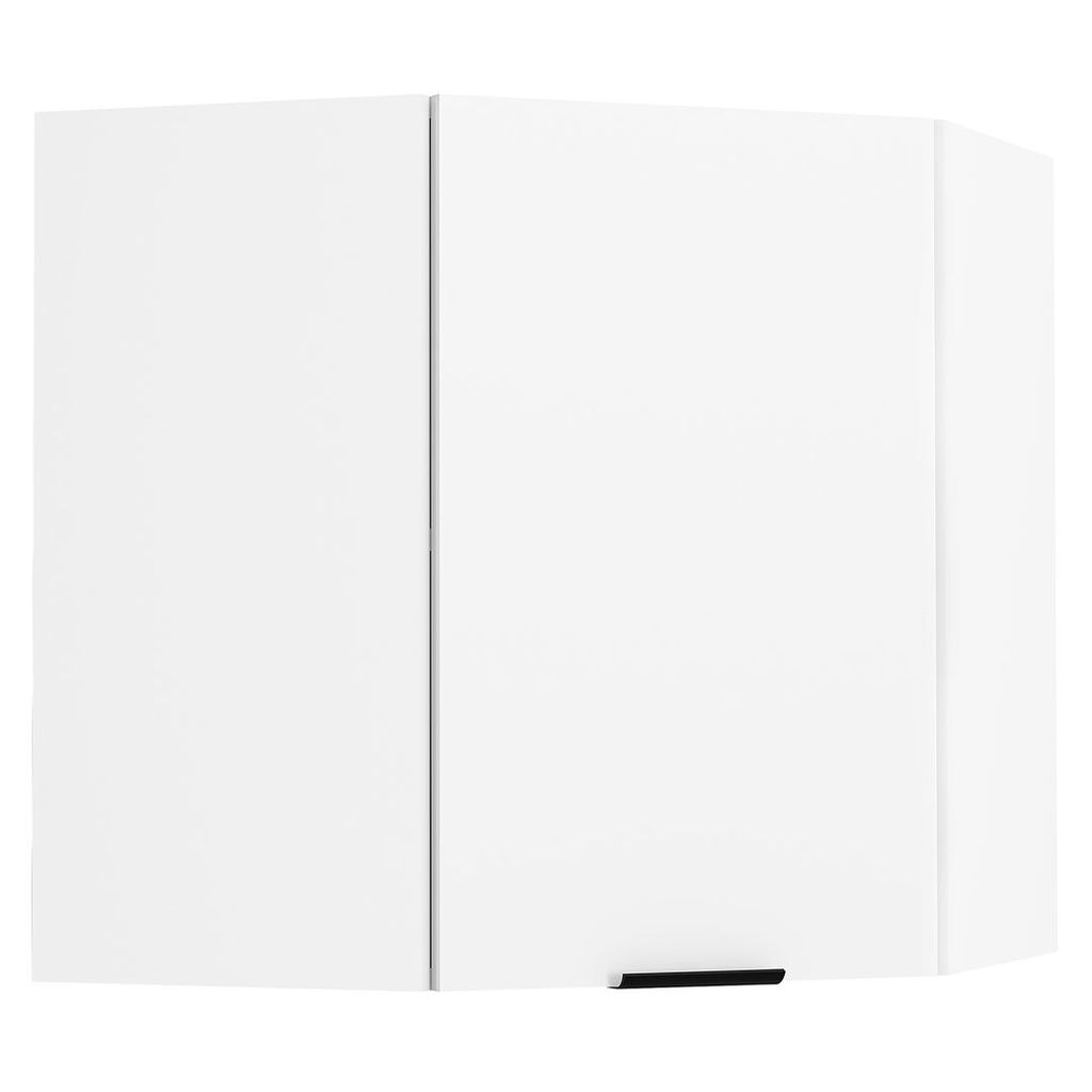 VCM Küchenschrank hängend | Maße ca. H. 60 x B. 57 x T. 57 cm | Eckschrank | Hängeschrank mit zwei Fächern | Küchenmöbel - Fasola