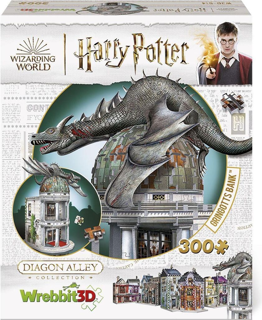 Wrebbit 3D Puzzle Harry Potter Gringotts Bank 300 Teile