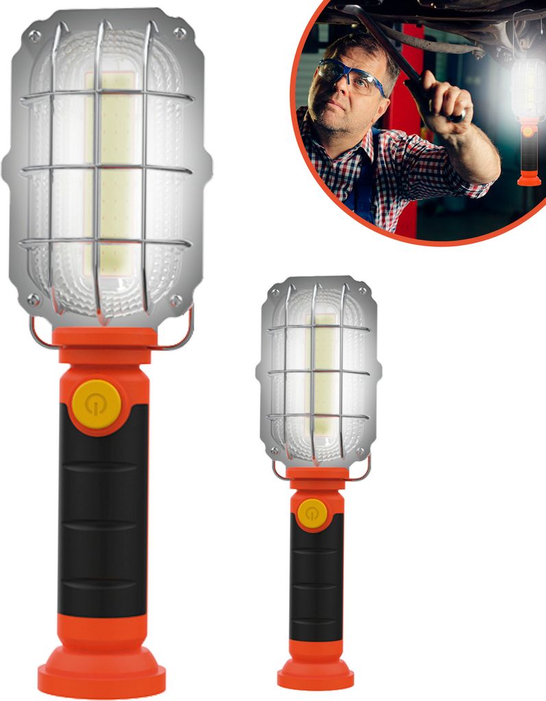 Starlyf Do it all light - LED Taschenlampe 2er Pack, Akku KFZ Handlampe mit Magnet