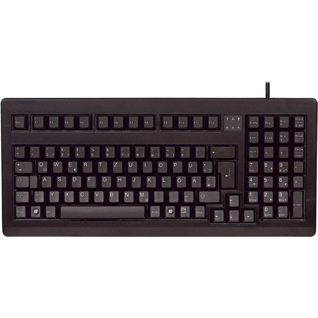 CHERRY 19" compact PC keyboard G80-1800 FR, Kabelgebunden, USB + PS/2, QWERTY, Grau