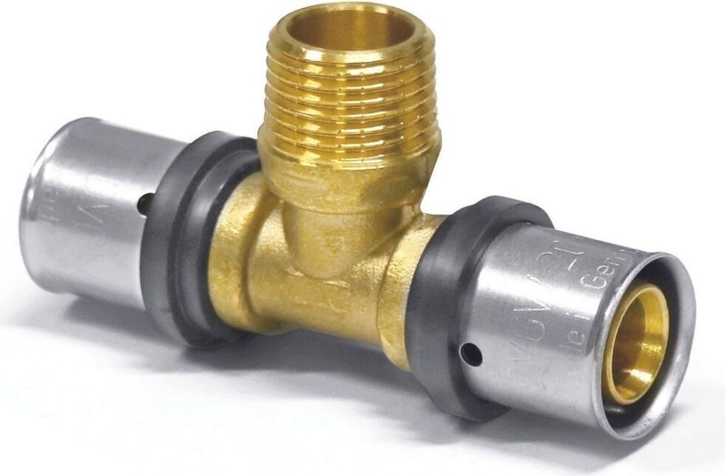 Pressfitting T-Stück 20 x 2 - 1/2" AG - 20 x 2