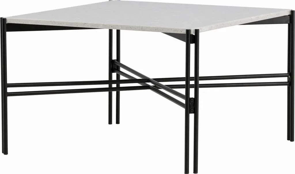 Table Razzia Venture Home Blanche en bois et métal structure robuste 120