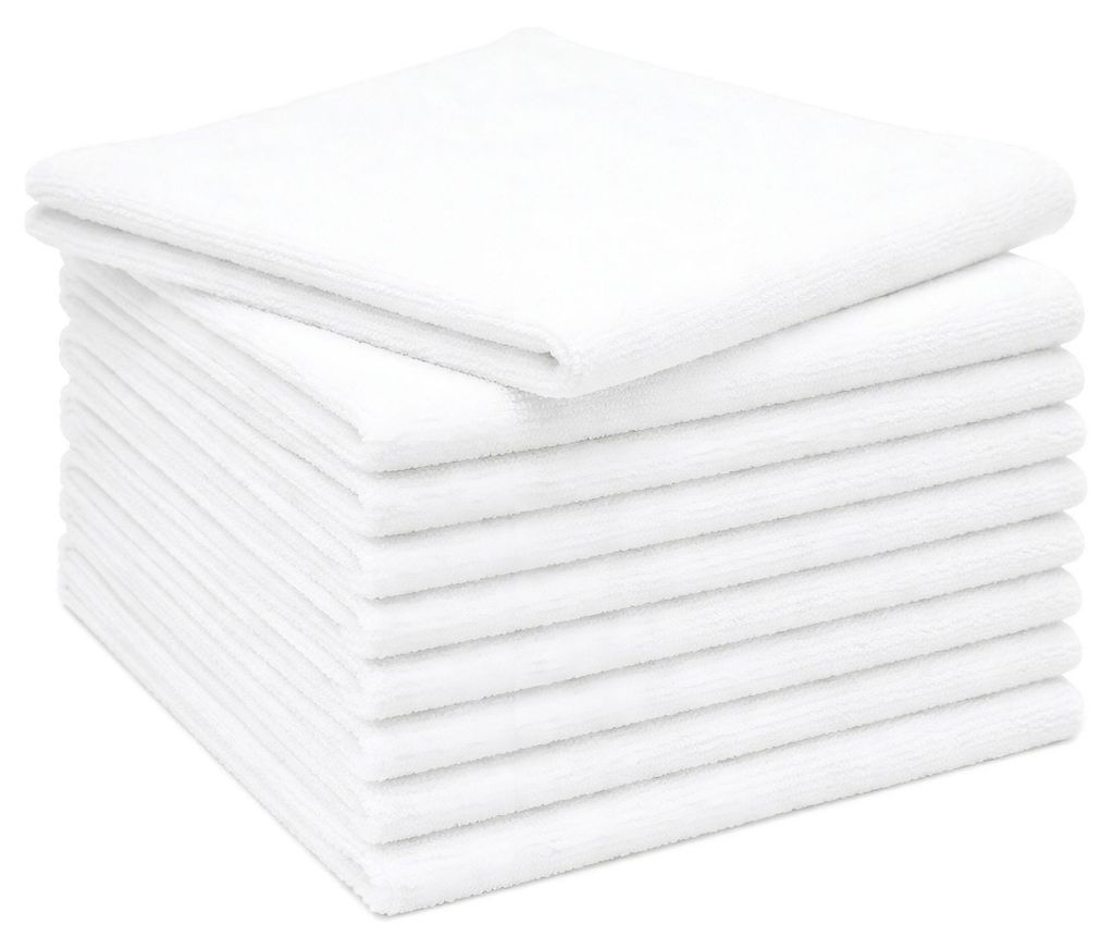 10er Set Mikrofasertücher für streifenfreien Glanz, Produktbild 