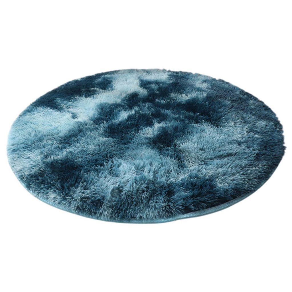 Hochflor-Teppich,Rund Allmählich,Teppiche Weich Shaggy,Lounge-Teppich,Badteppich,flauschig Shaggy Schlafzimmer Bettvorleger Outdoor Carpet (80 cm)