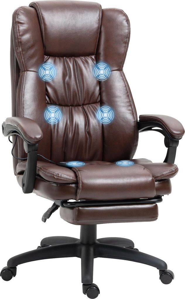 Vinscetto Vinsetto Drehsessel mit Massage- und Liegefunktion 921-539V90
