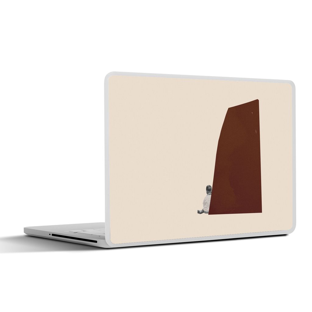 MuchoWow Laptop Aufkleber Sticker Cover Vintage - Pastell - Junge 25x18 cm - Laptop-Deko