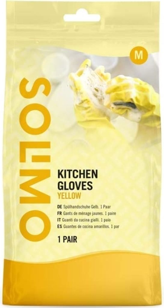 Solimo, Kitchen Gloves Yellow, Rękawice, M, 1 para (PRODUKT Zdjęcie produktu 
