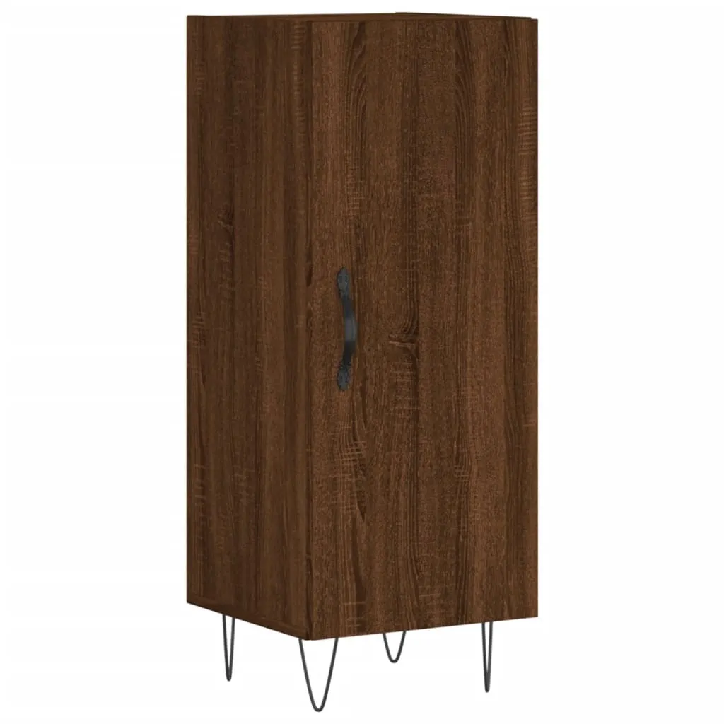 Mobiletto Stretto 34,5 cm SYFAX Rovere Marrone | Credenza per Piccoli Spazi