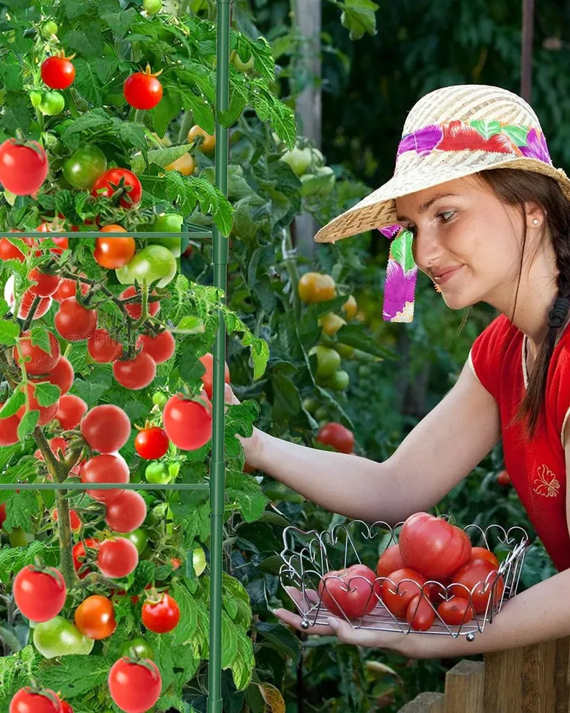 Support de plantes 130 cm avec aide climatique pour tomates et fleurs