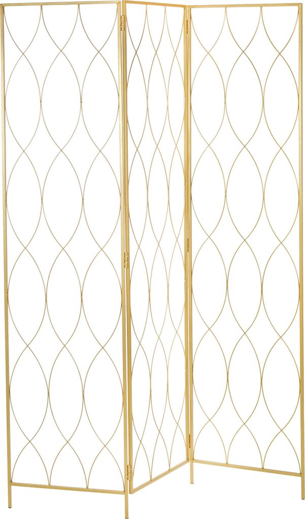 RAUMTEILER "LOUNGE" | Metall, gold, 170x120cm | Paravent