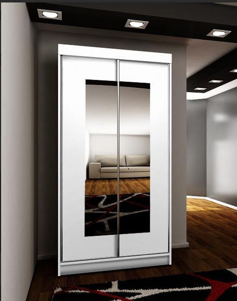 Schrank Top 6. Variante: Weiß, Größe 100x200x62