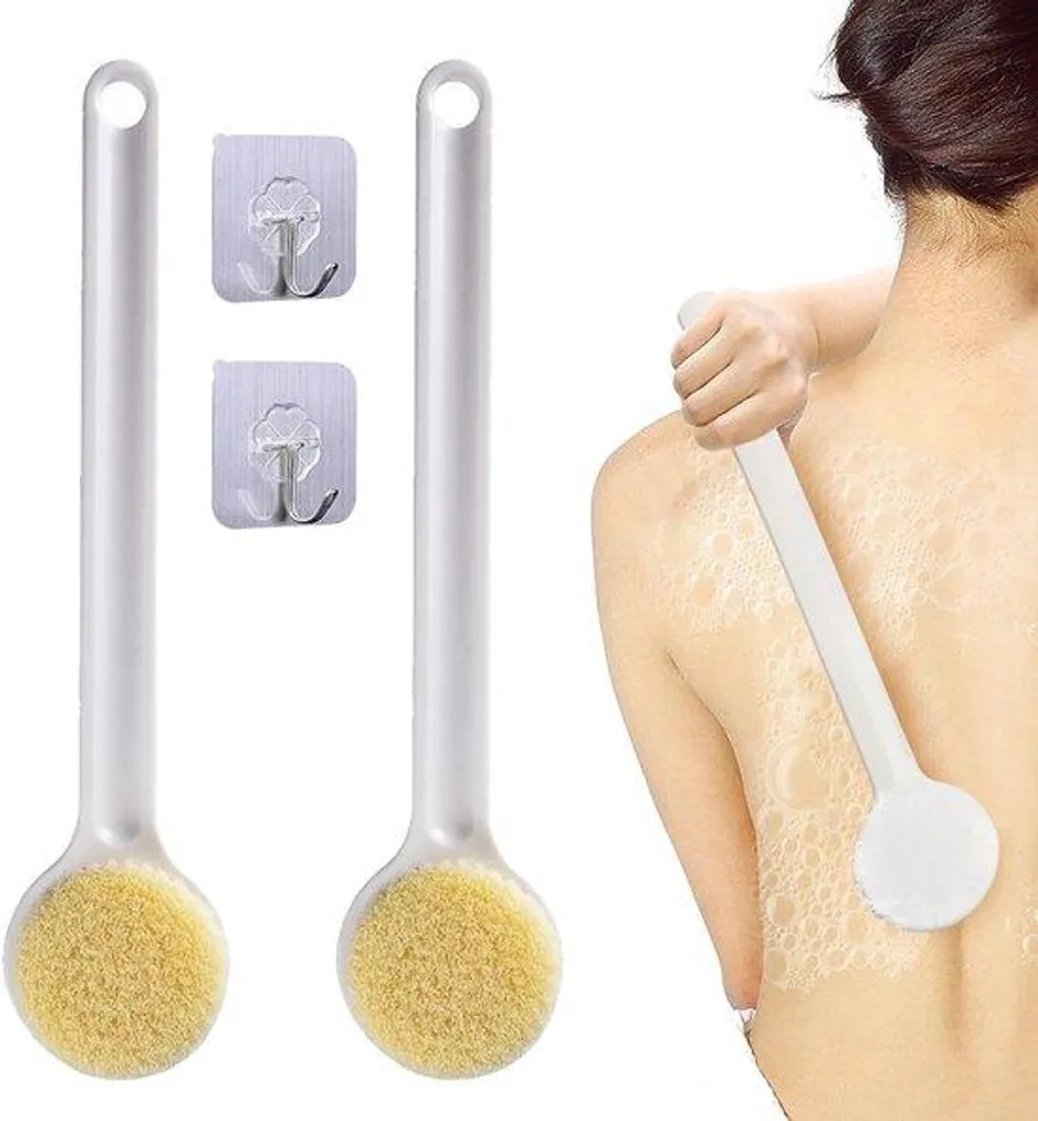 Lot de 2 brosses souples longues et flexibles pour goupillon de cuisine