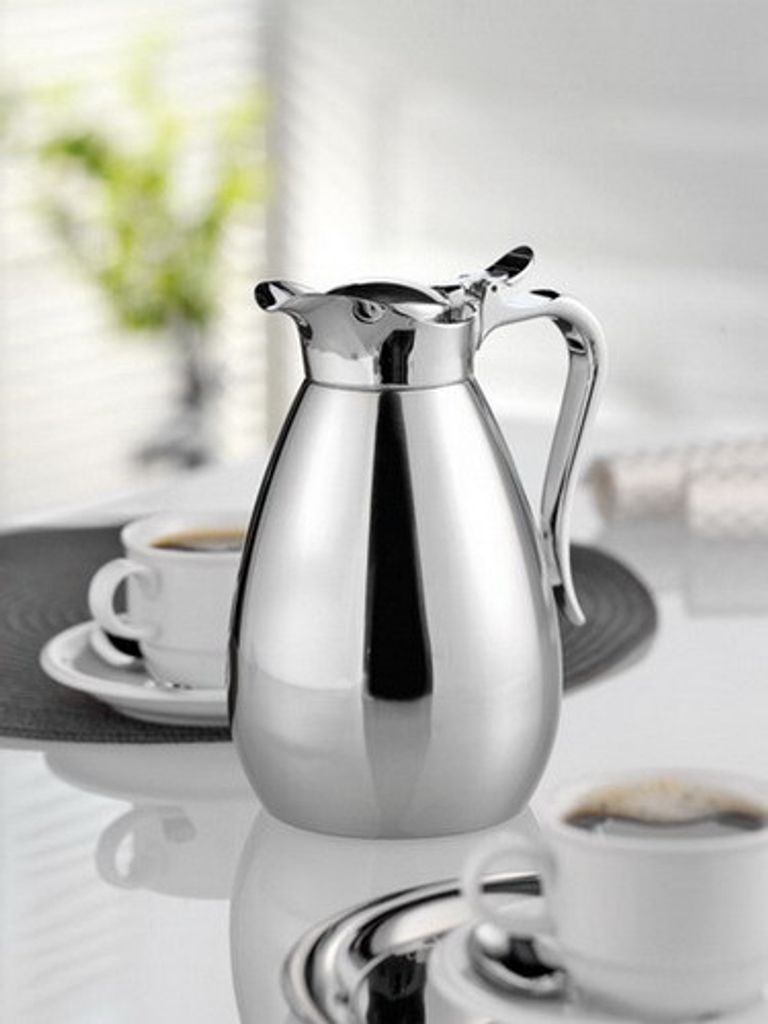 6x Isolierkanne PALACE 0,65 Liter, Edelstahl Thermoskanne, Thermosflasche