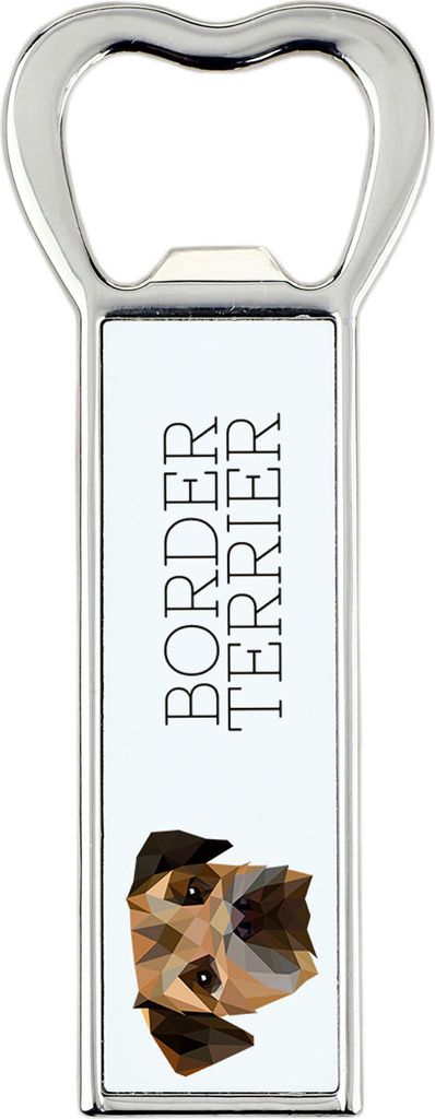 Border Terrier - Flaschenöffner mit Bild und Aufschrift für Bier von Art-Dog