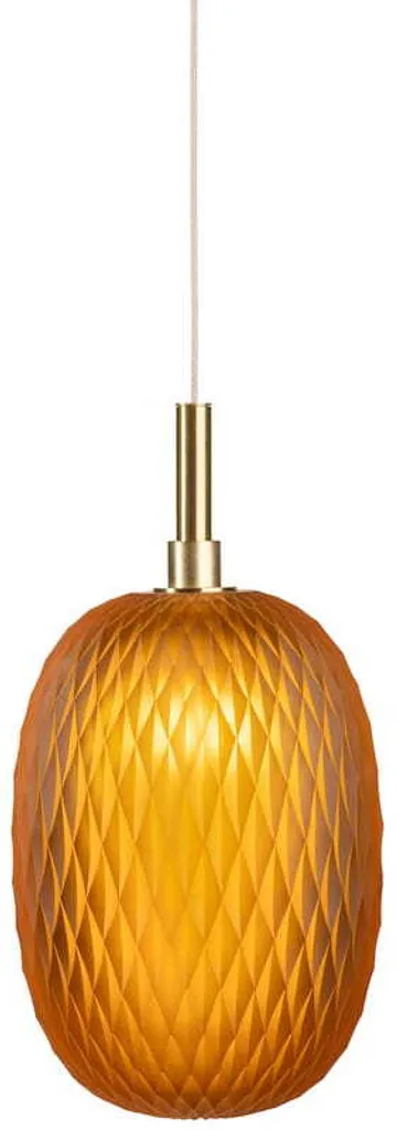 Luminaire Suspendu Orange Brenta 21 cm - Solution Déco pour Pièce Sombre