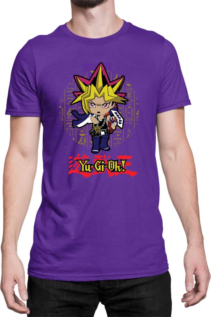 Herren T-Shirt Japan Manga Anime Comics Yu Gi 023, Man XL / Lila