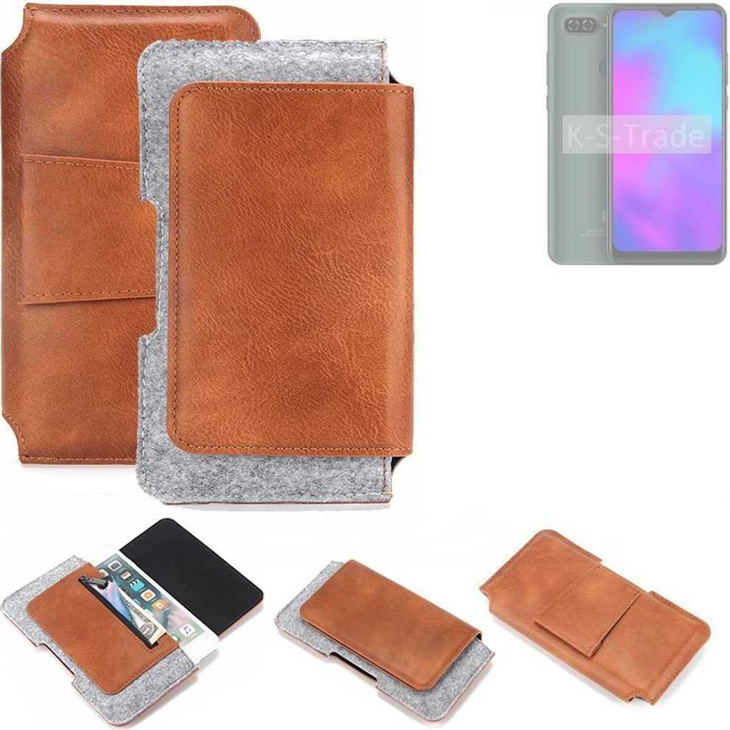 K-S-Trade Handyhülle Schutzhülle kompatibel mit BLU G50 Mega 2022 Gürteltasche Holster Gürtel Tasche Smartphone Tasche Handy Hülle Polyurethan...