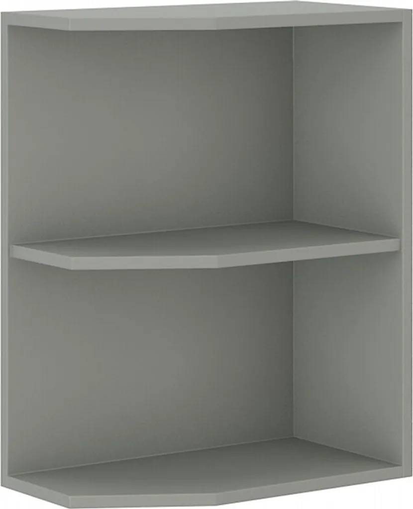Armadietto inferiore ad angolo ULLERIKE - larghezza 30 cm, grigio