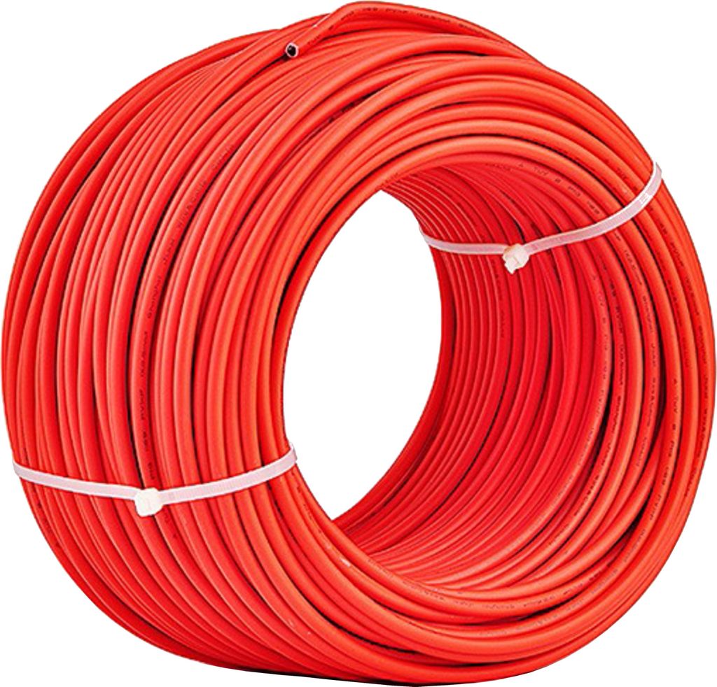 TRANGO 25 Meter Solarkabel ST-0123-25MR in Rot 6mm² Solarpanel-Verlängerungskabel, Spannung 1500V IP68 Wasserdicht Solarmodul Verlängerungskabel...