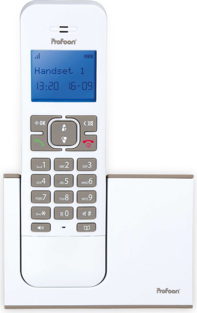 Profoon PDX-8400 WT/TE, DECT telefon, Hlasitý odposlech, 20 Obrázek produktu 