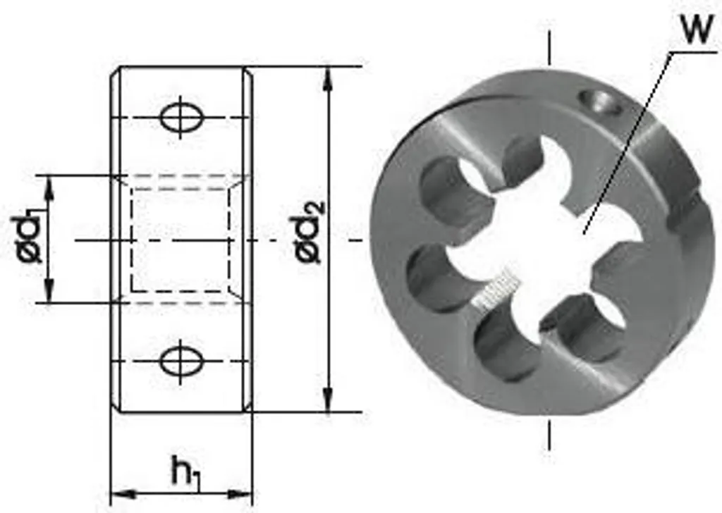 Filière Fanar G 1/2 HSS : réparez facilement vos filetages cylindriques DIN