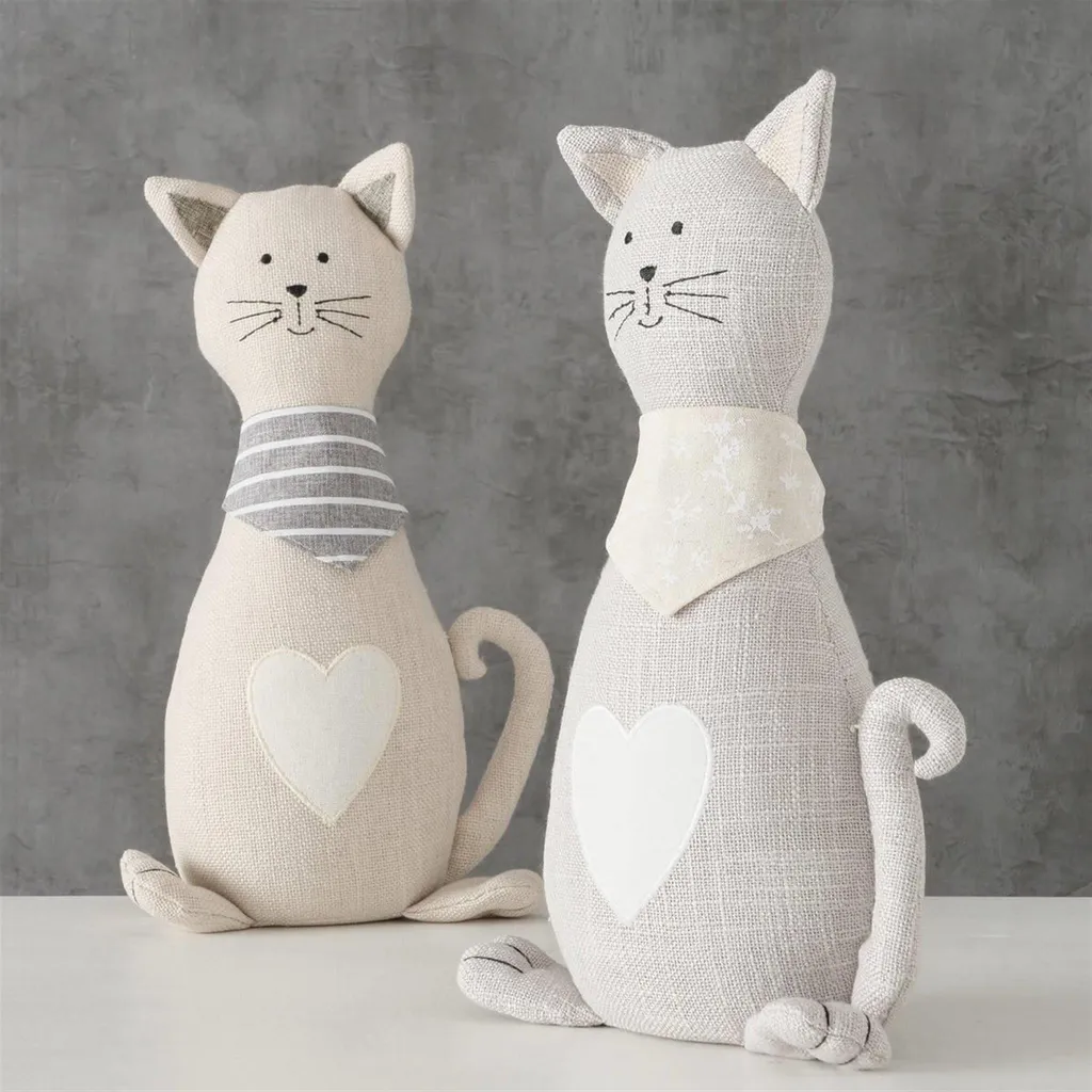 Gatto Fermaporta Minka Stoffa | Sicurezza Bambini e Animali 32cm - 4