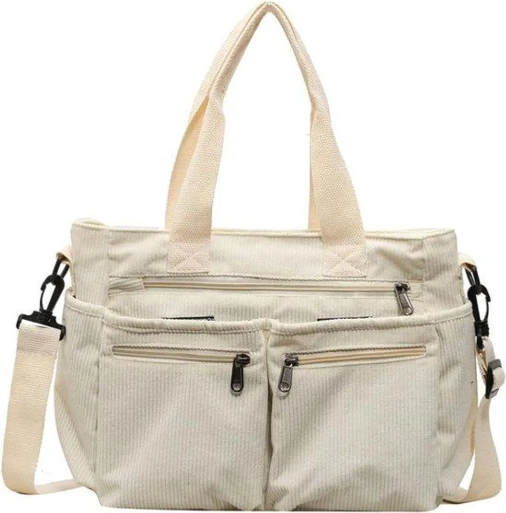 Sac cartable femme lin blanc cassé format A4 idéal travail et cours