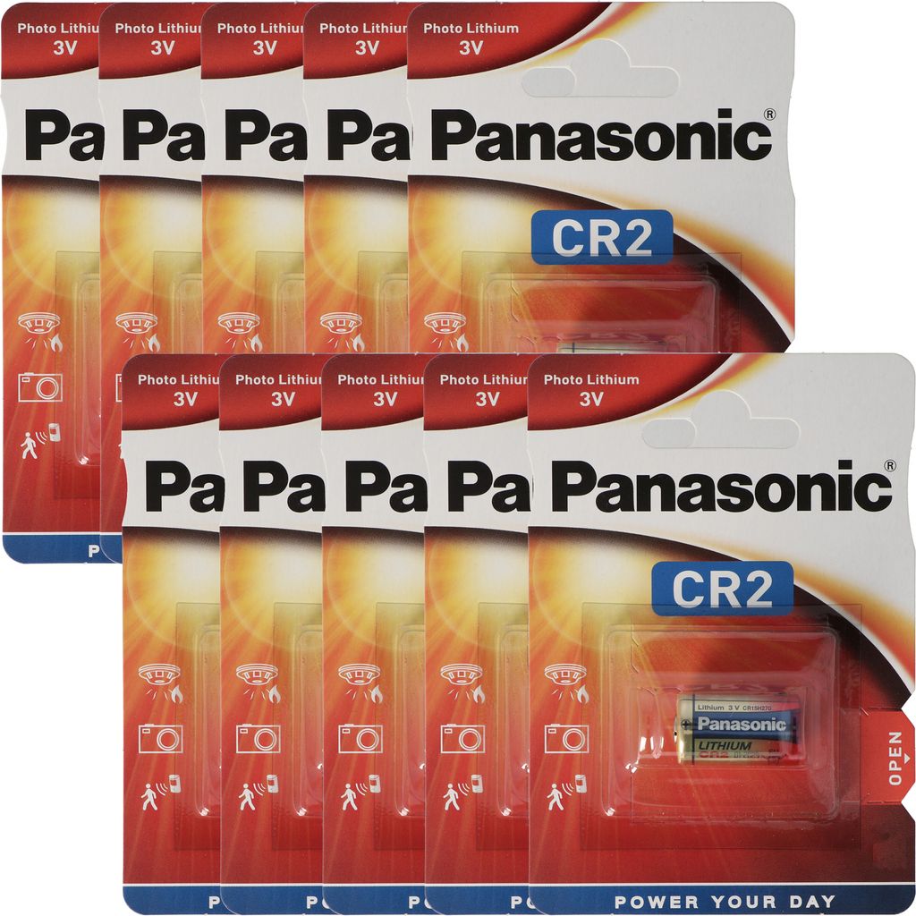 Panasonic CR2 Lithium Batterie CR2EP, CR-2 Batterie 10er Pack