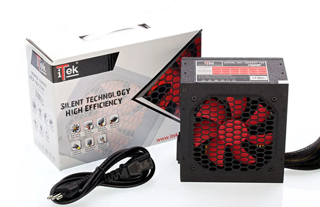 Alimentation itek DESERT 650W ATX avec Ventilateur Silencieux Rouge - 2