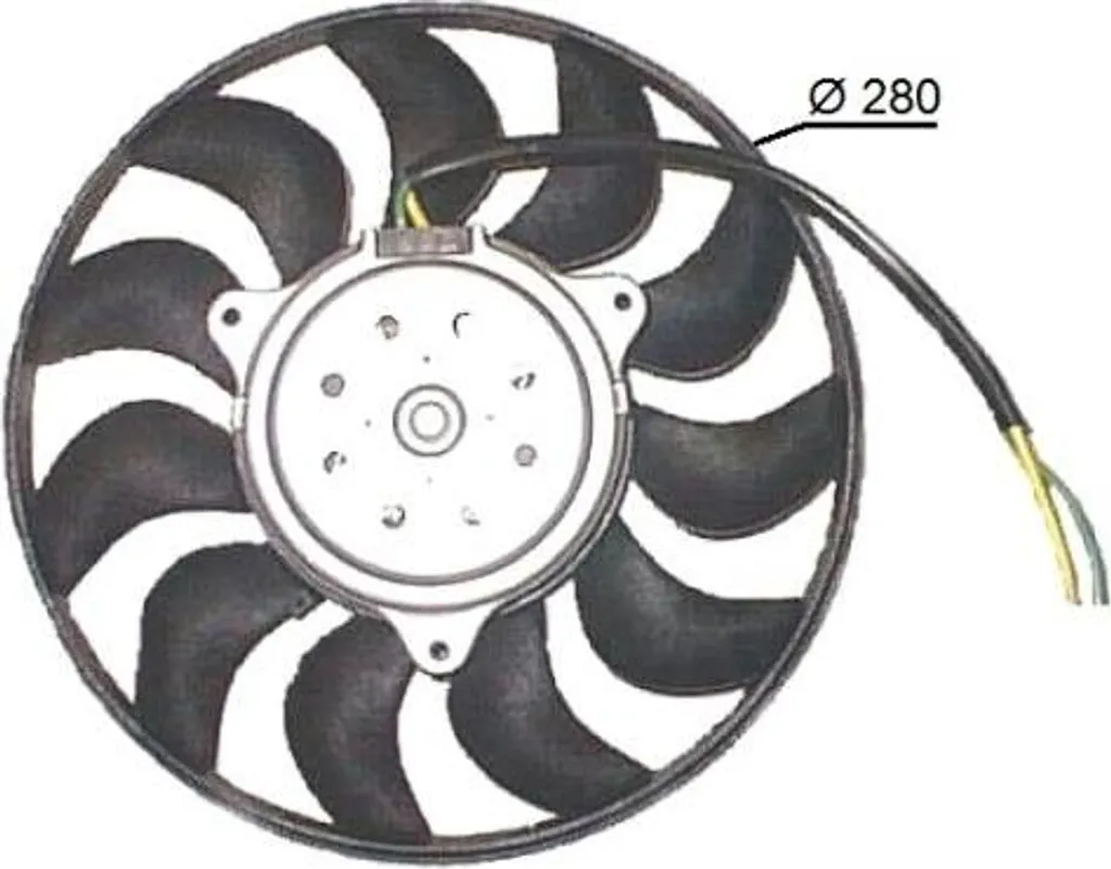 Ventilateur de radiateur robuste NRF 47616 avec connecteur 4 broches