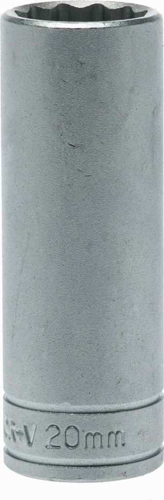 Lange 12-Kant-Stecknuss mit 1/2"-Griff 20 mm