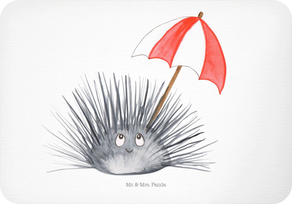 Mr. & Mrs. Panda magnet Seeigel - Weiß - Geschenk, zettelhalter, whiteboardmagnet, Leben, Achtsamkeit, Kühlschrankmagnet, Selbstliebe, Notizhalte...