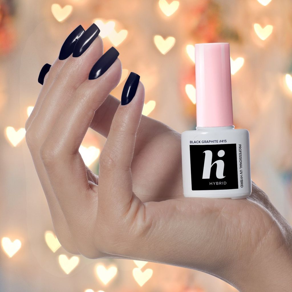 Hi Hybrid Hybrid Nagellack Nr. 415 Schwarz Graphit 5ml
