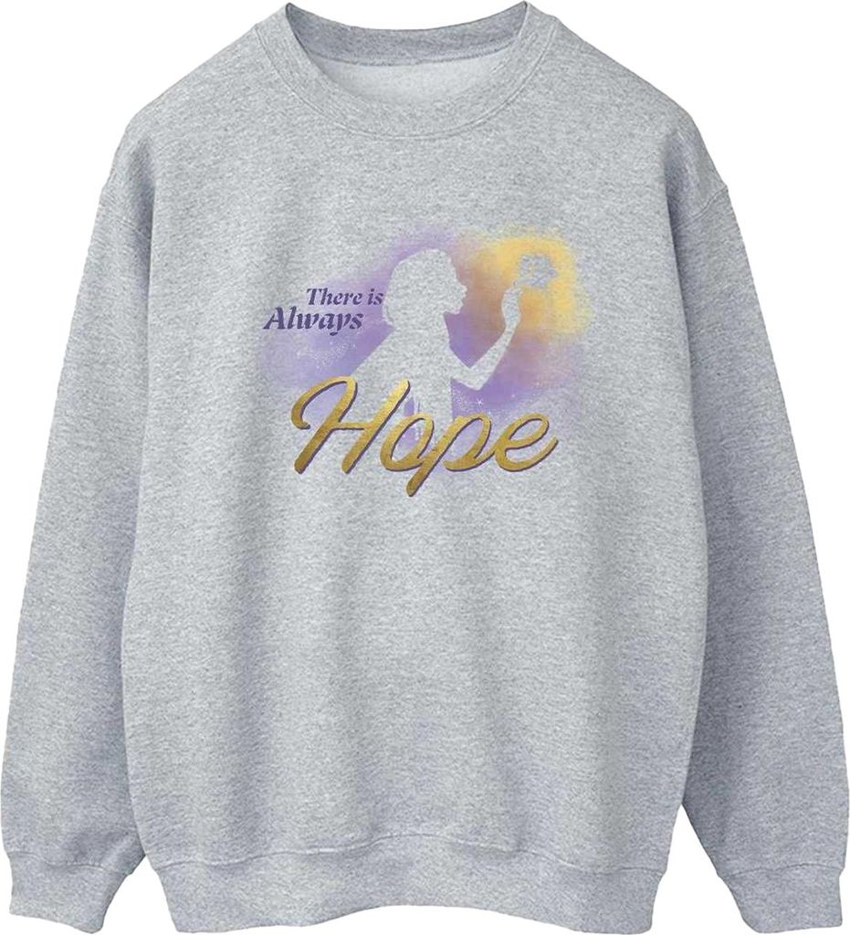 Wish - "There Is Always Hope" Sweatshirt für Damen BI55882 (4XL) (Sportgrau)