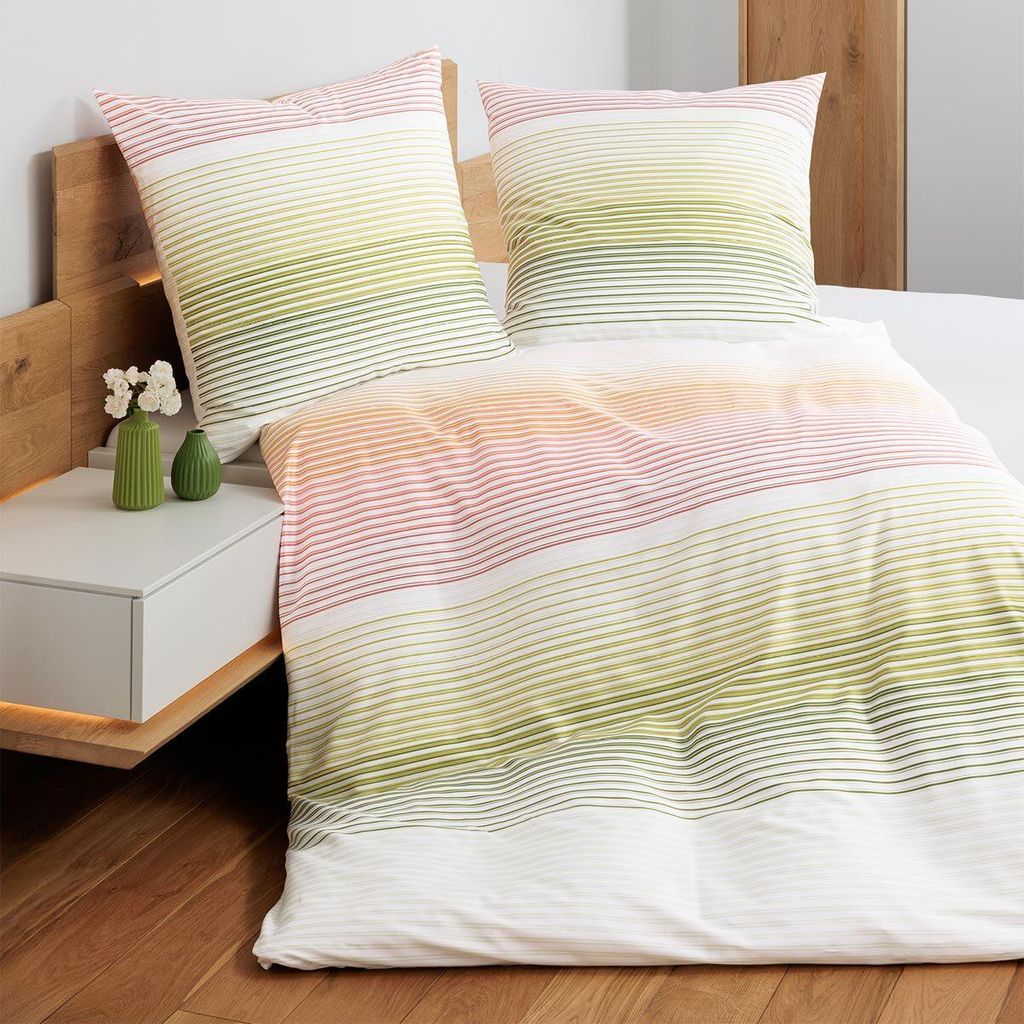 Janine Mako-Satin Bettwäsche J.D. 87113 multicolor 135x200 Produktbild 