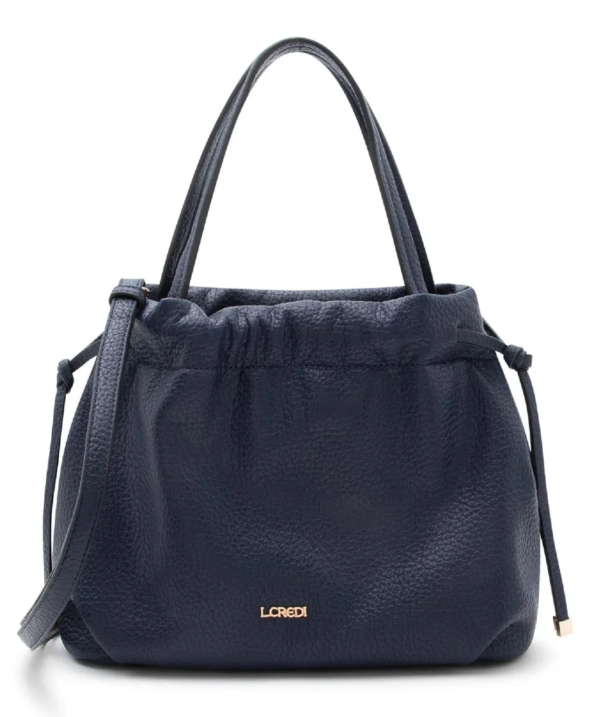 L.CREDI Rainelle Sac à Épaule Marine - Sac Bandoulière Chic pour Femme