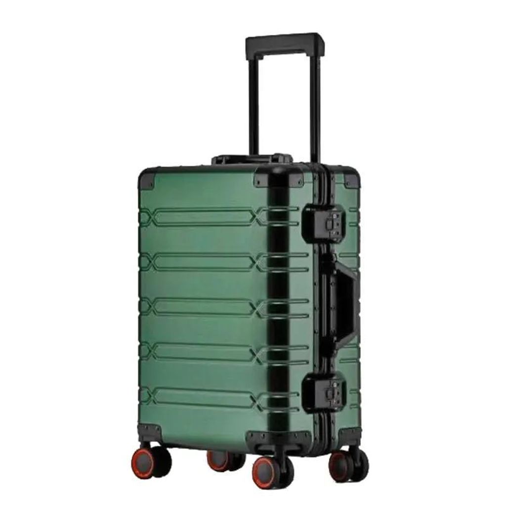 Aluminium Trolley 77 cm Dunkel-grün für Reisen bei Bowatex