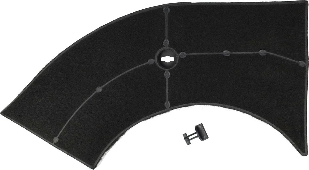 vhbw Aktivkohlefilter Ersatz für JUNO E3CFE10, 902979380/0, 5027887000/6, 5029064900/8, 5027456700/2 für Dunstabzugshaube - 28 x 13,3/9,5 x 2,6 cm