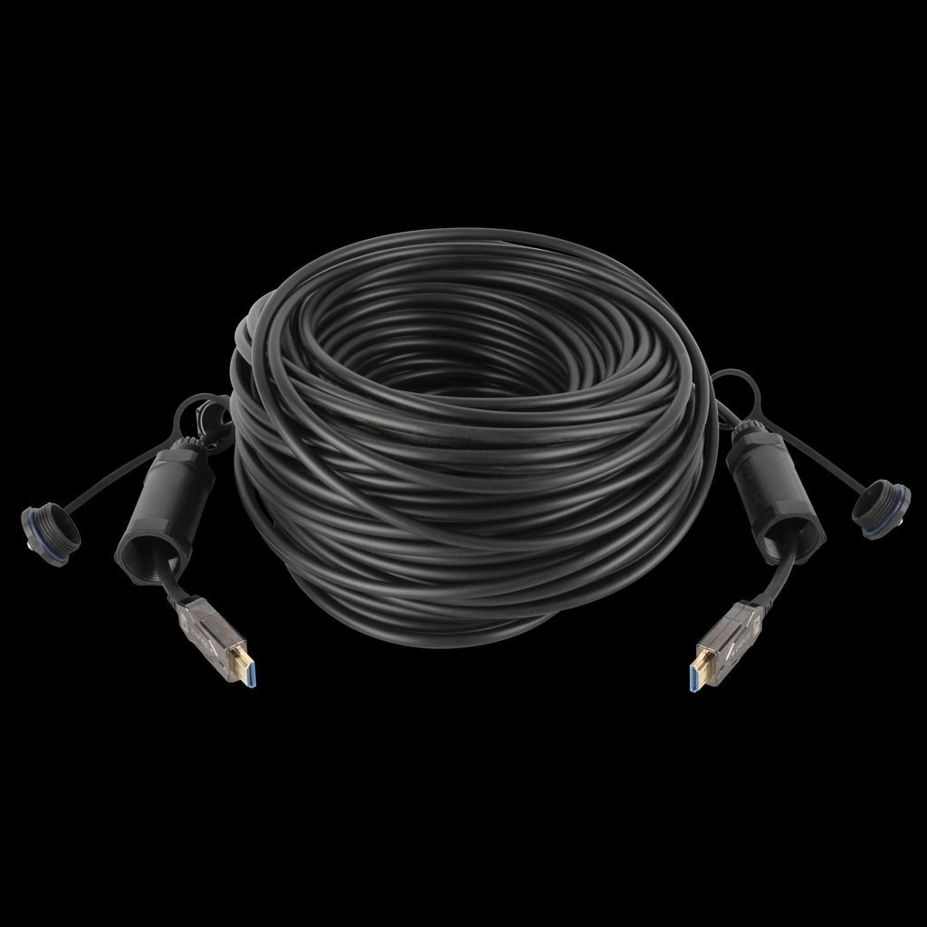 DAP Armoured HDMI 2.1 AOC 8K Fibre Cable 15 m - gepanzert - vergoldet