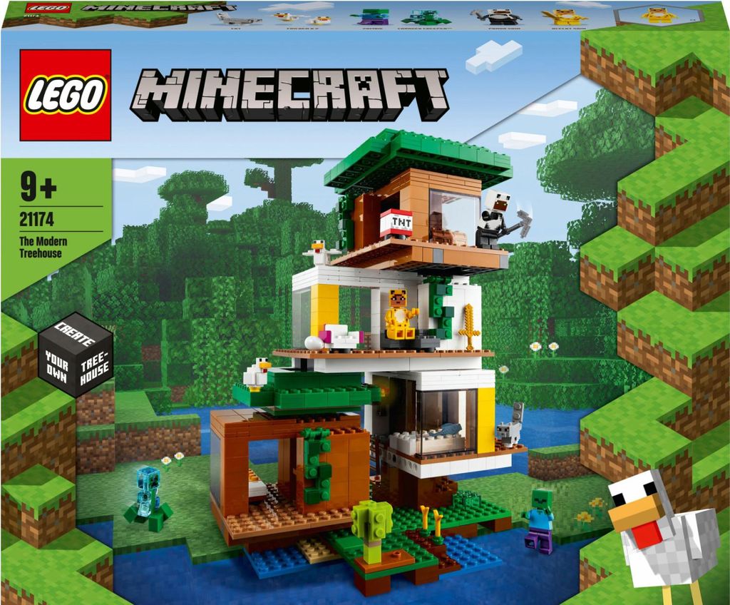 LEGO Minecraft La Casa Sull'Albero Moderna 21174 - Set Da Immagine del prodotto 